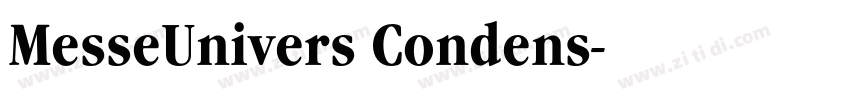 MesseUnivers Condens字体转换